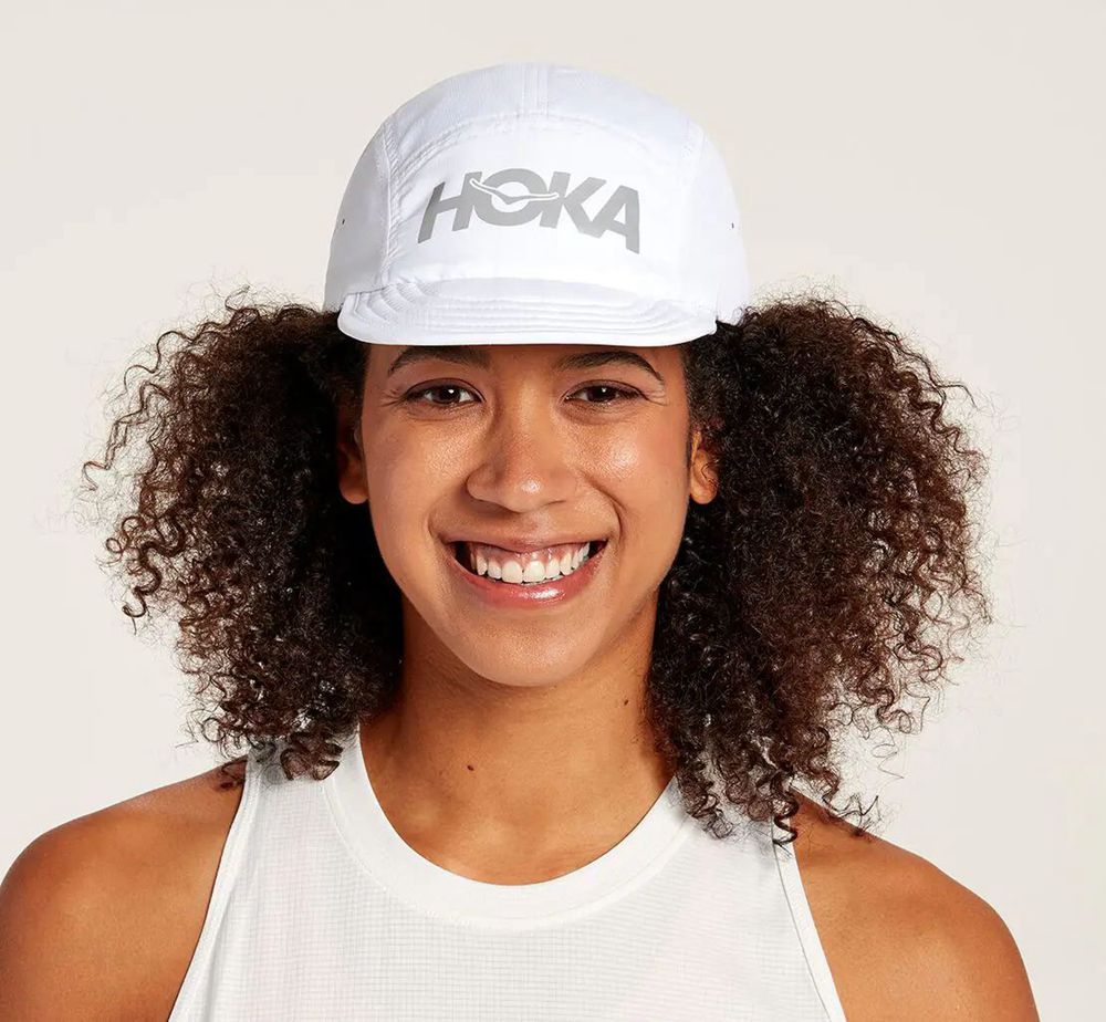 Hoka One One All Gender Packable Trail - Hats - White,Australia IHK-024856